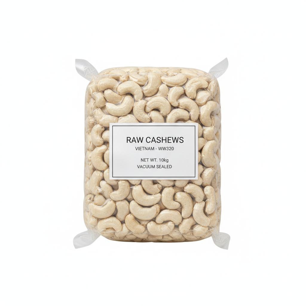 Cashews WW320 10kg Pack-Vietnam