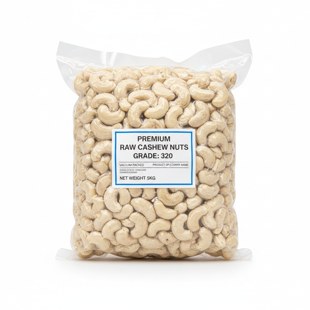 Cashews WW320 5kg Pack- Vietnam