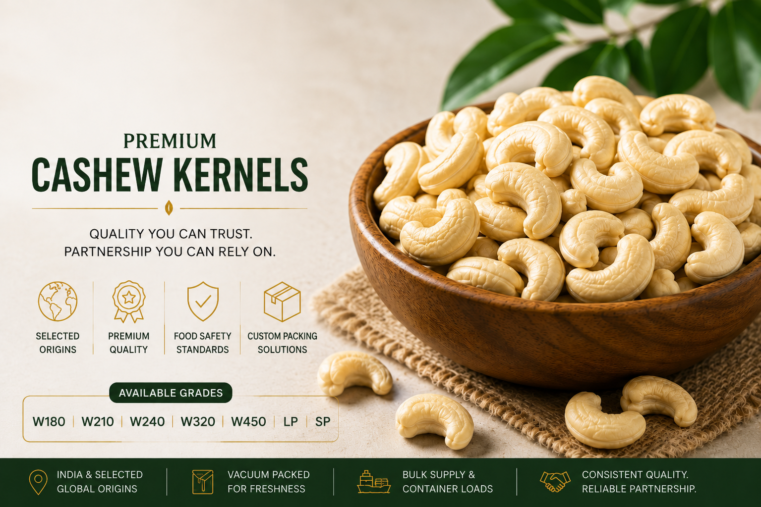 Premium Cashew Kernels