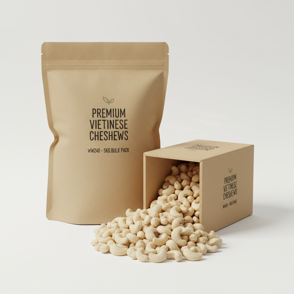 Premium WW240 cashews from Vietnam - 5kg pack